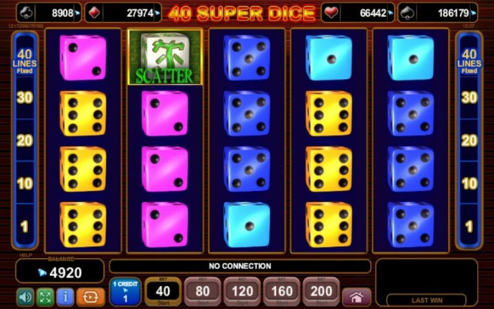 40 Super Dice 40 Super Dice online Automatenspiel