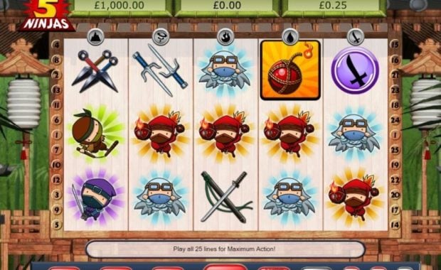 5 Ninjas Casino Spiel kostenlos spielen