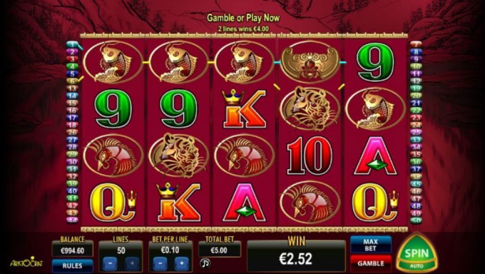 50 Dragons Slotmaschine