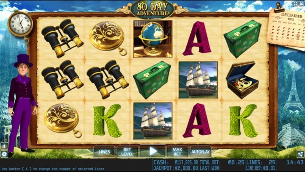 80 Days Adventure online Spielautomat
