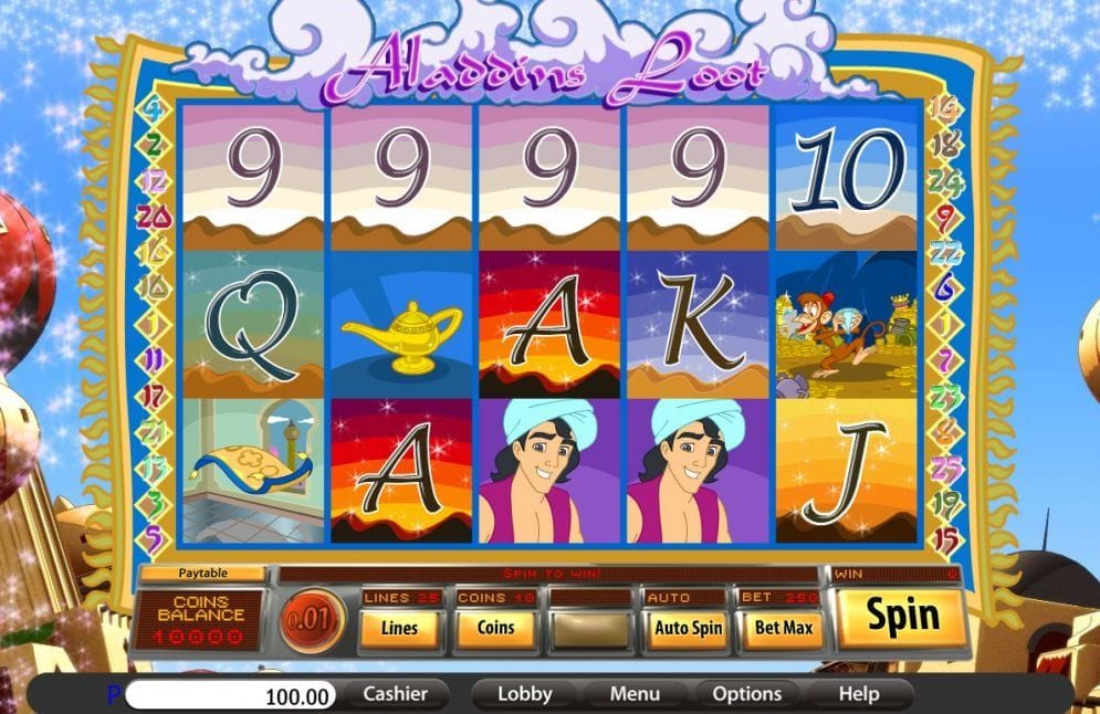 Aladdins Loot online Slotmaschine