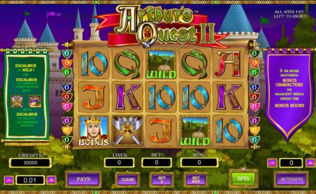 Arthur's Quest II Spielautomat kostenlos