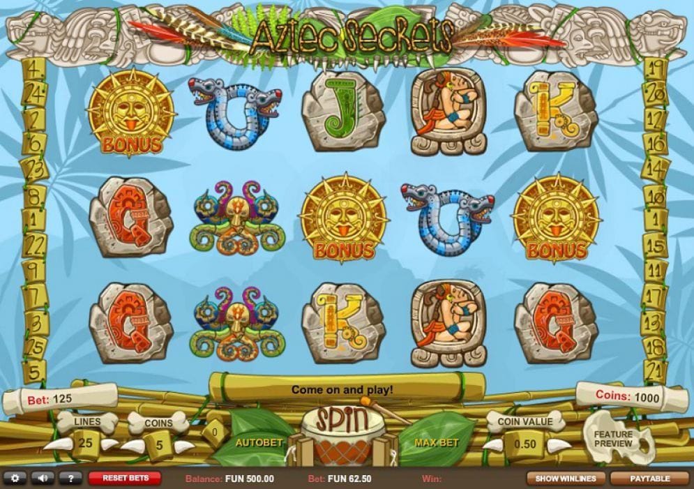 Aztec Secrets online Video Slot