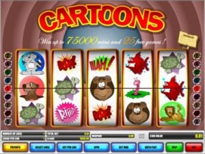 Cartoons Spielautomat freispiel