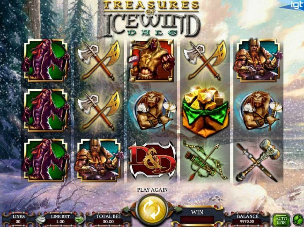 Dungeons and Dragons: Treasures of Icewind Dale online Automatenspiel