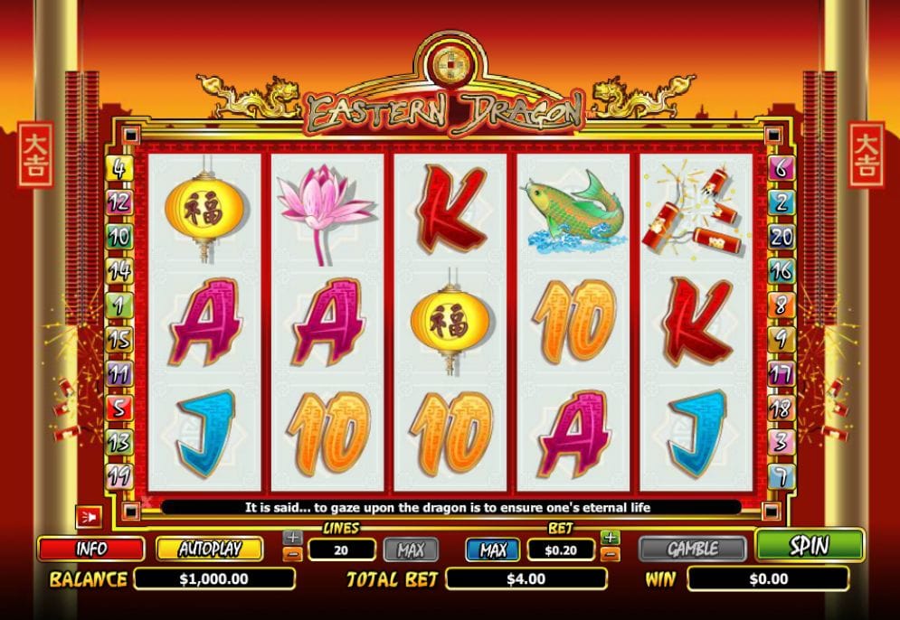 Eastern Dragon online Spielautomat