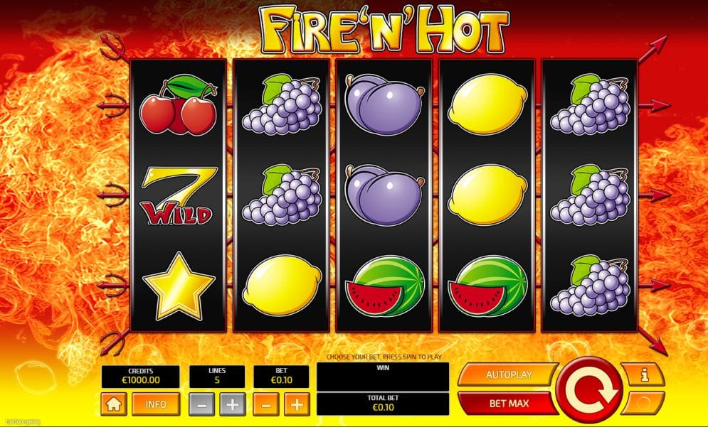Fire'n'Hot online Spielautomat