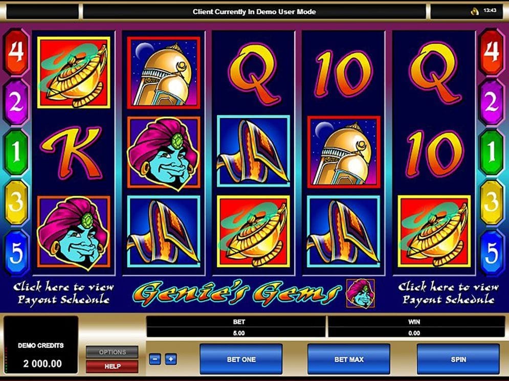 Genies Gems Genies Gems online Geldspielautomat