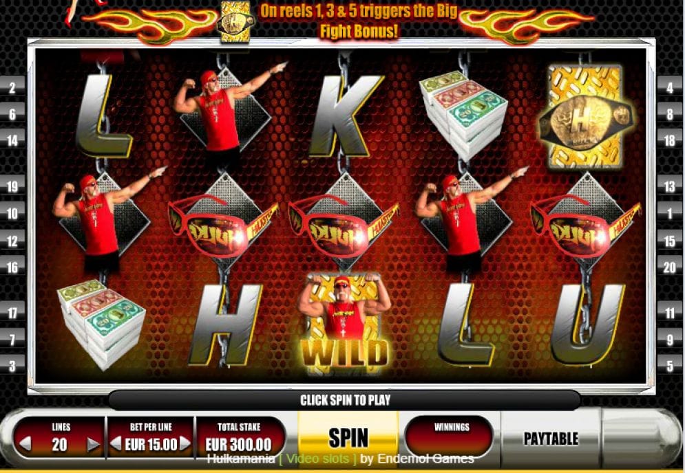 Hulkamania Hulkamania online Automatenspiel