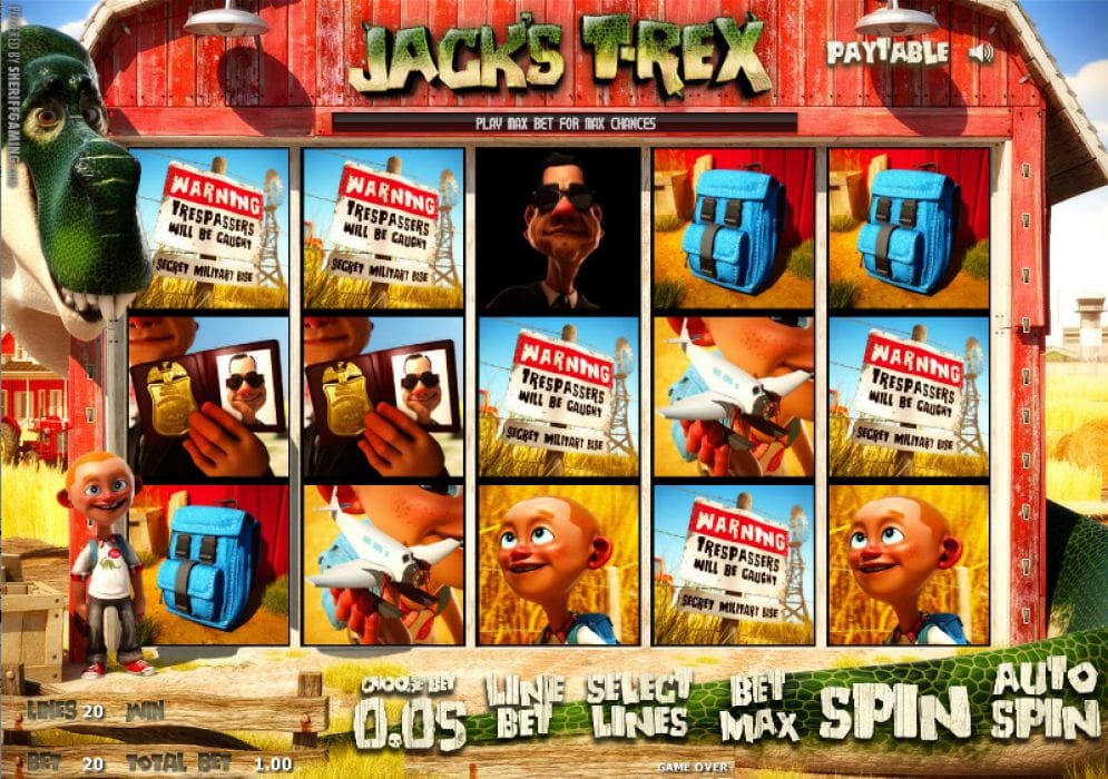 Jack's T-Rex Video Slot