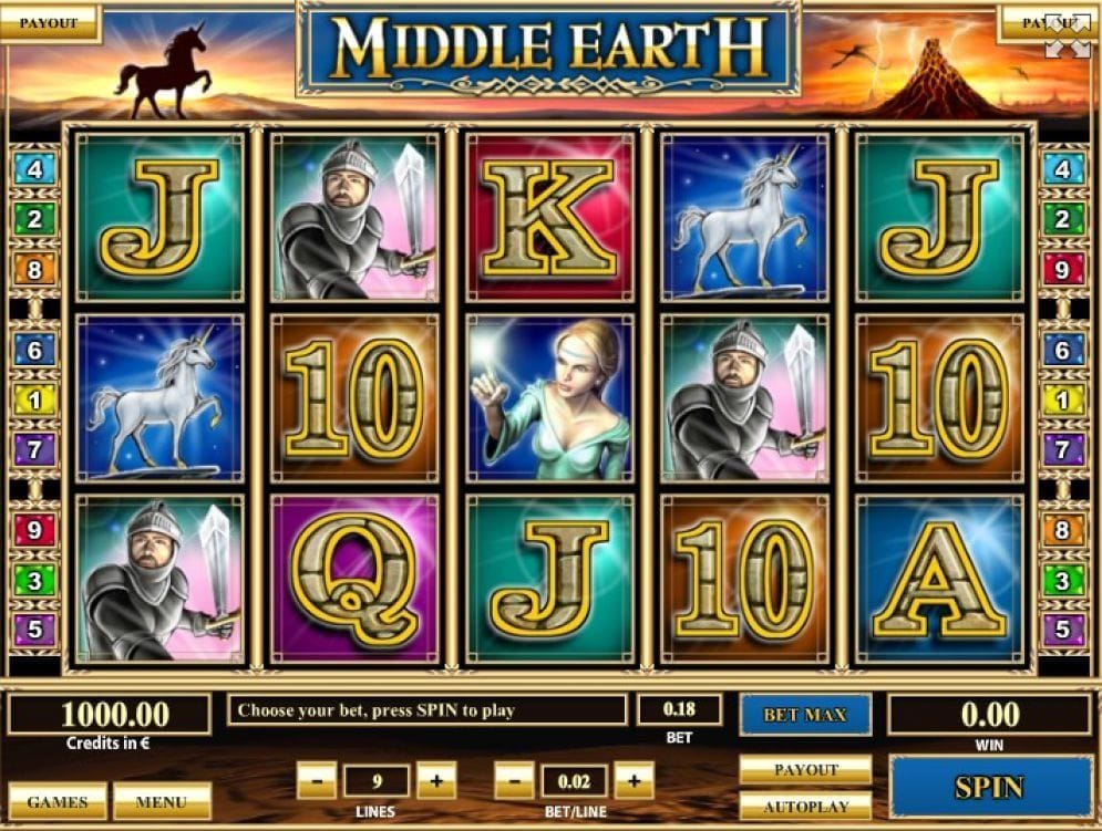 Middle Earth Middle Earth Spielautomat