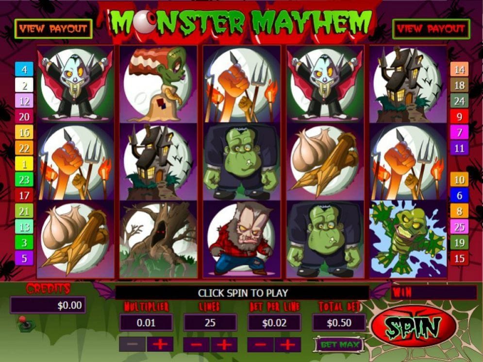 Monster Mayhem Monster Mayhem online Slotmaschine