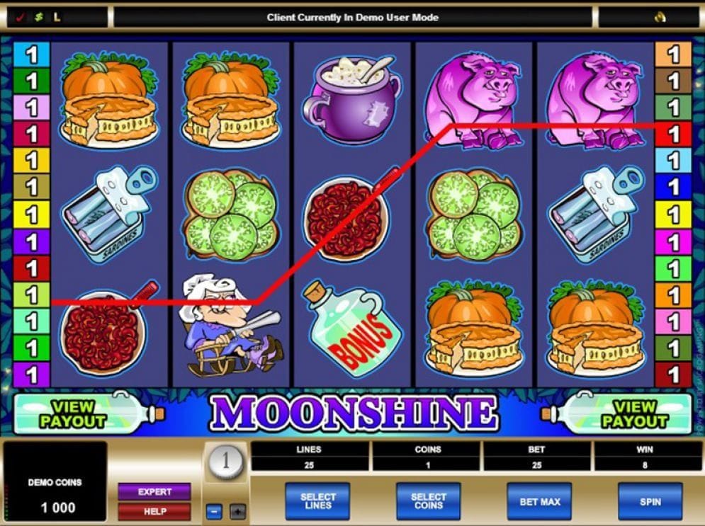 Moonshine Spielautomat