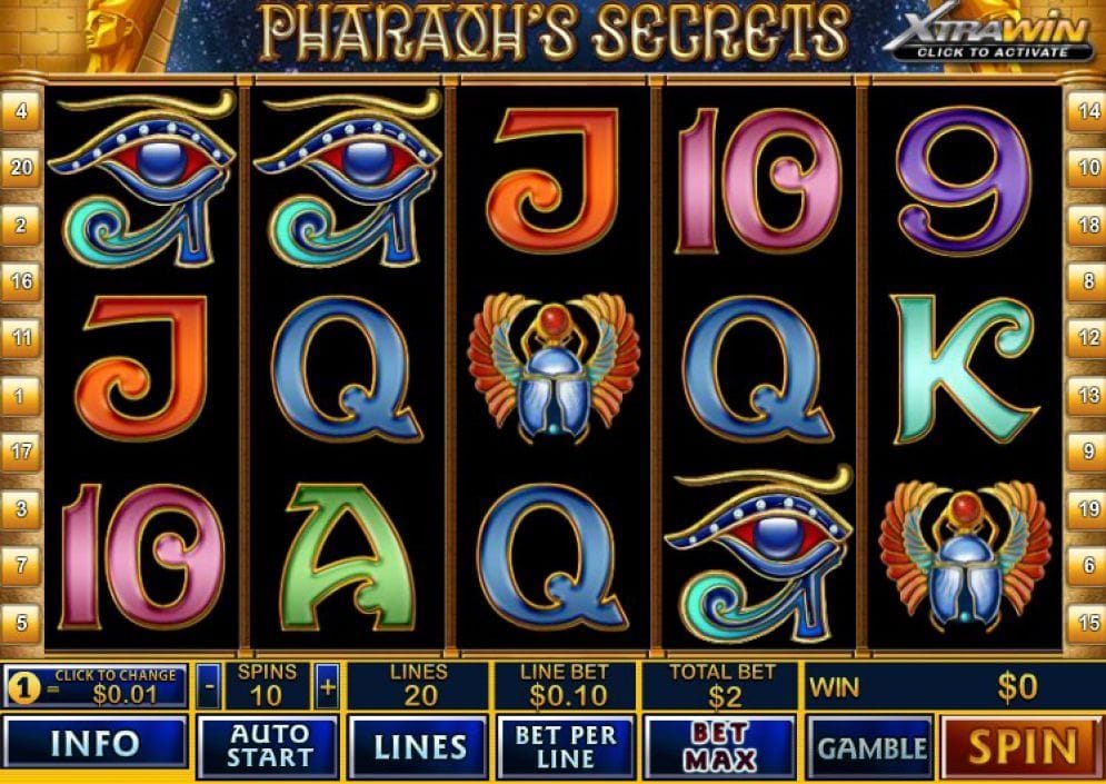 Pharaoh's Secret online Automatenspiel