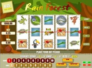 Rain Forest Videoslot online spielen