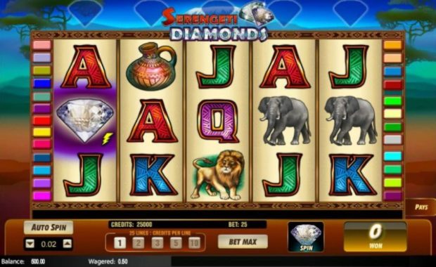 Serengeti Diamonds Casino Spiel online spielen