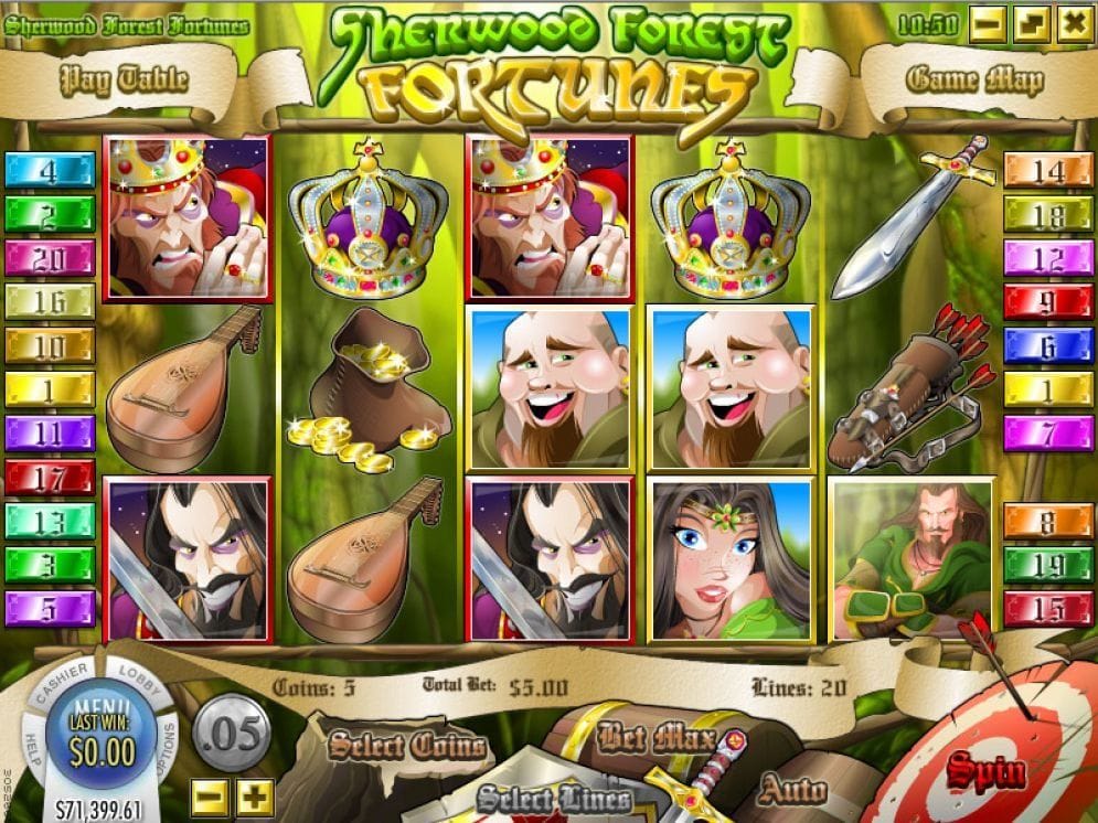 Sherwood Forest Fortunes online Slotmaschine