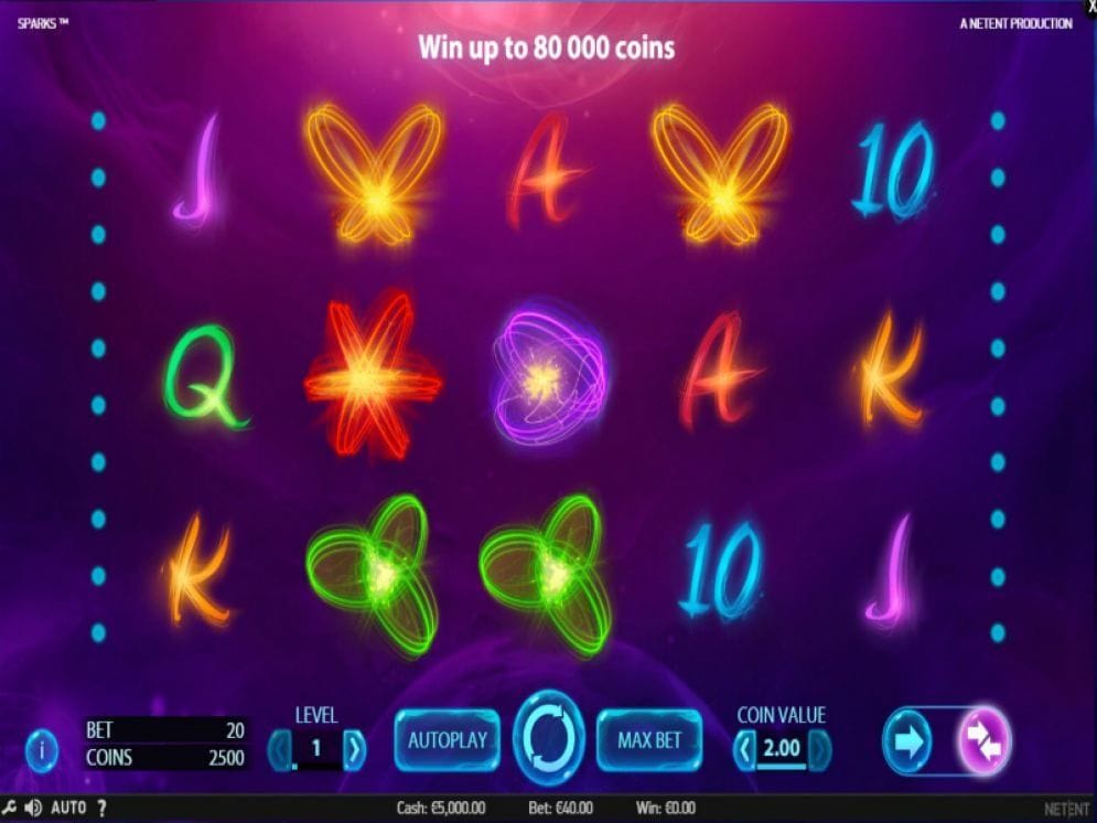 Sparks online Video Slot