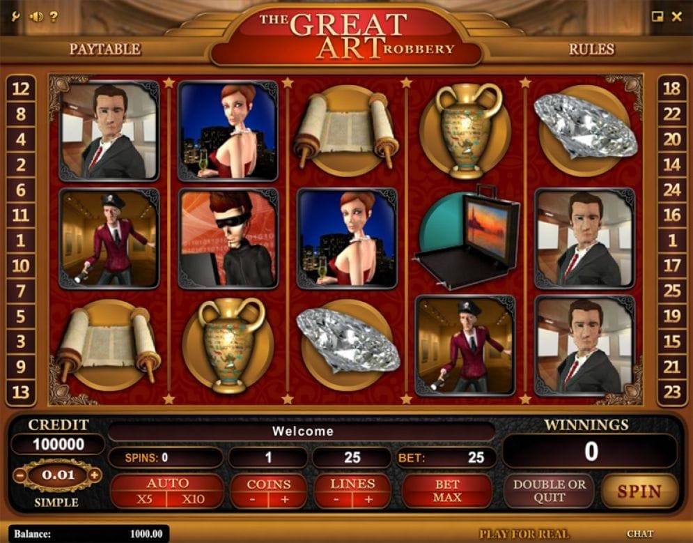 The Great Art Robbery The Great Art Robbery online Video Slot